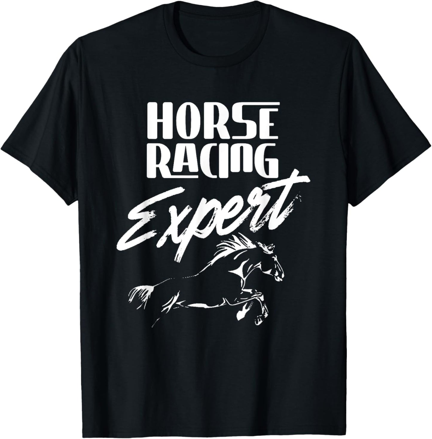 Horse Racing Expert Racer Race Horses T-Shirt - T-Shirt | Black