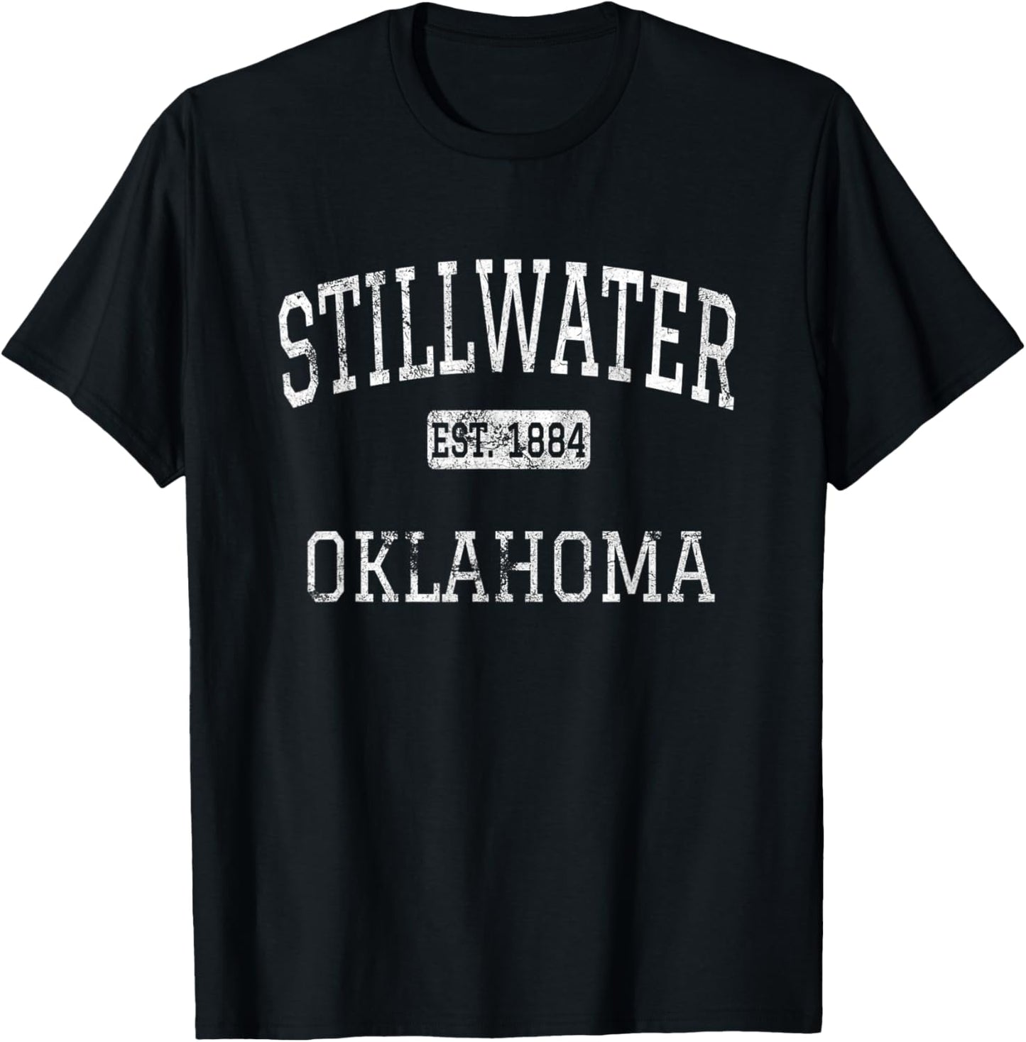 Stillwater Oklahoma OK Vintage T-Shirt - T-Shirt | Black