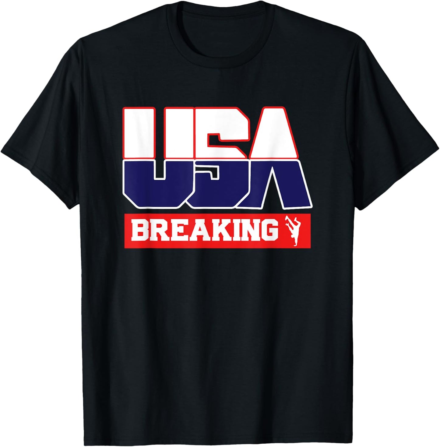 USA Team Breaking - men & women American sports T-Shirt - T-Shirt | Black