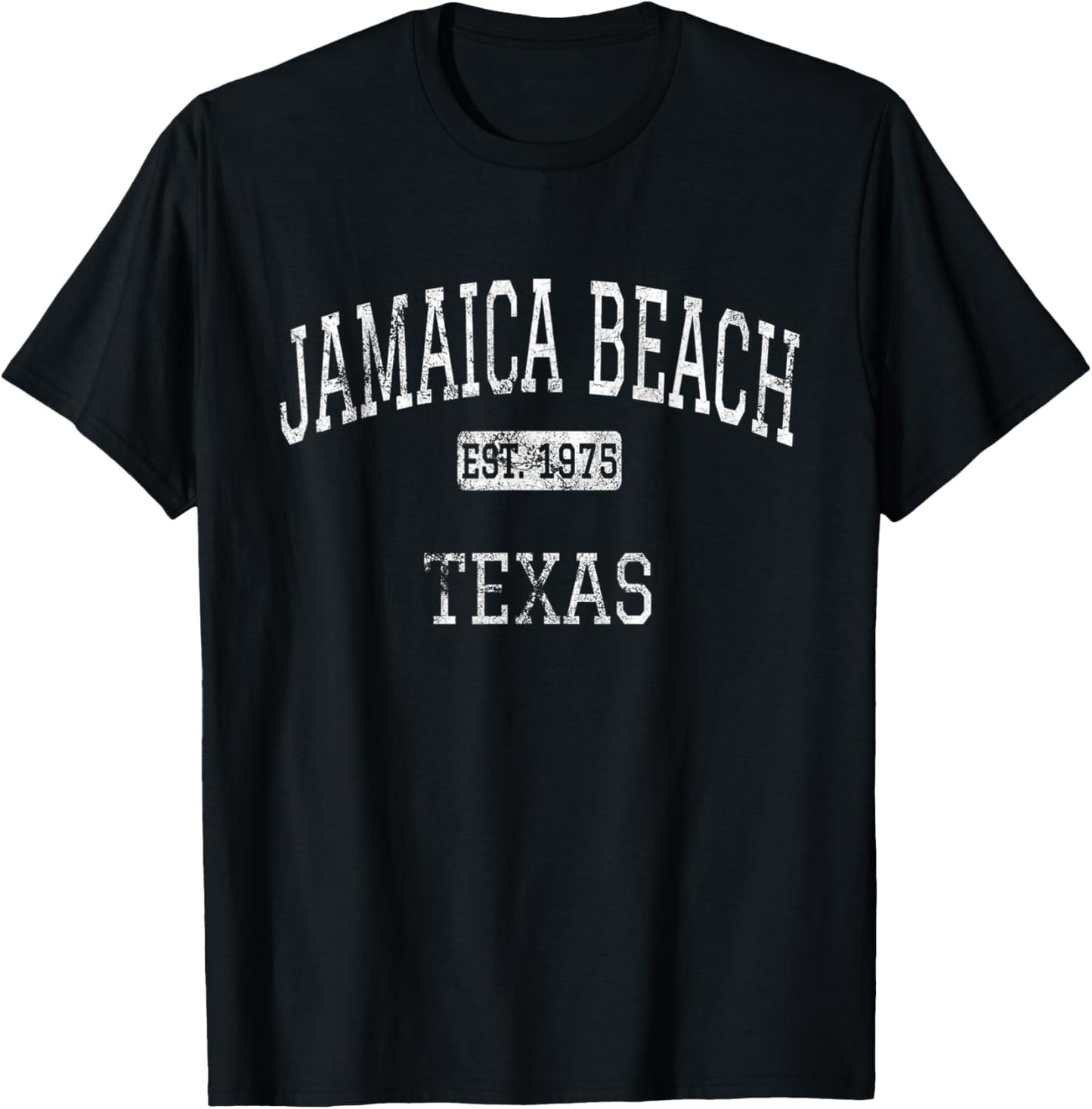 Jamaica Beach Texas TX Vintage Men Women Kids T-Shirt - T-Shirt | Black