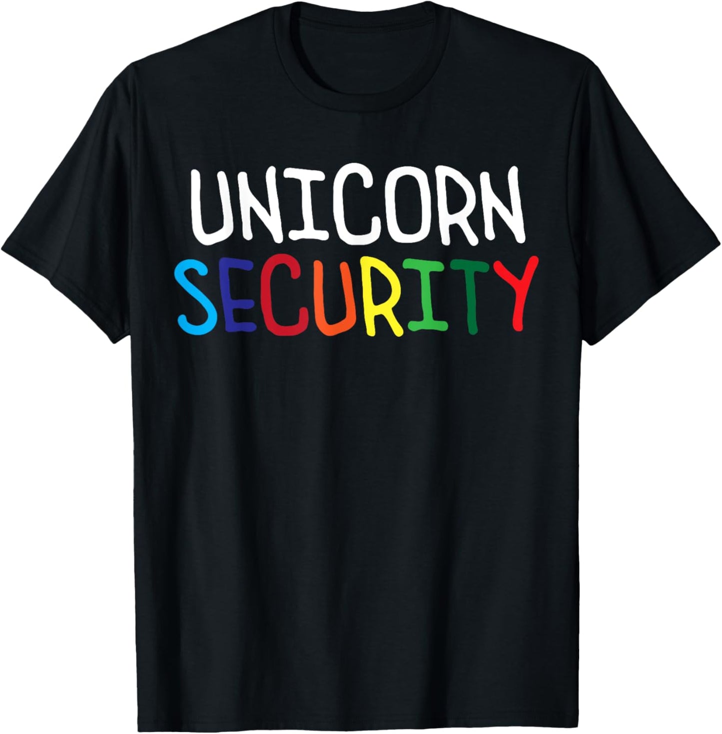 Halloween Mother Daughter Costume Unicorn Security Dad Mom T-Shirt - T-Shirt | Black
