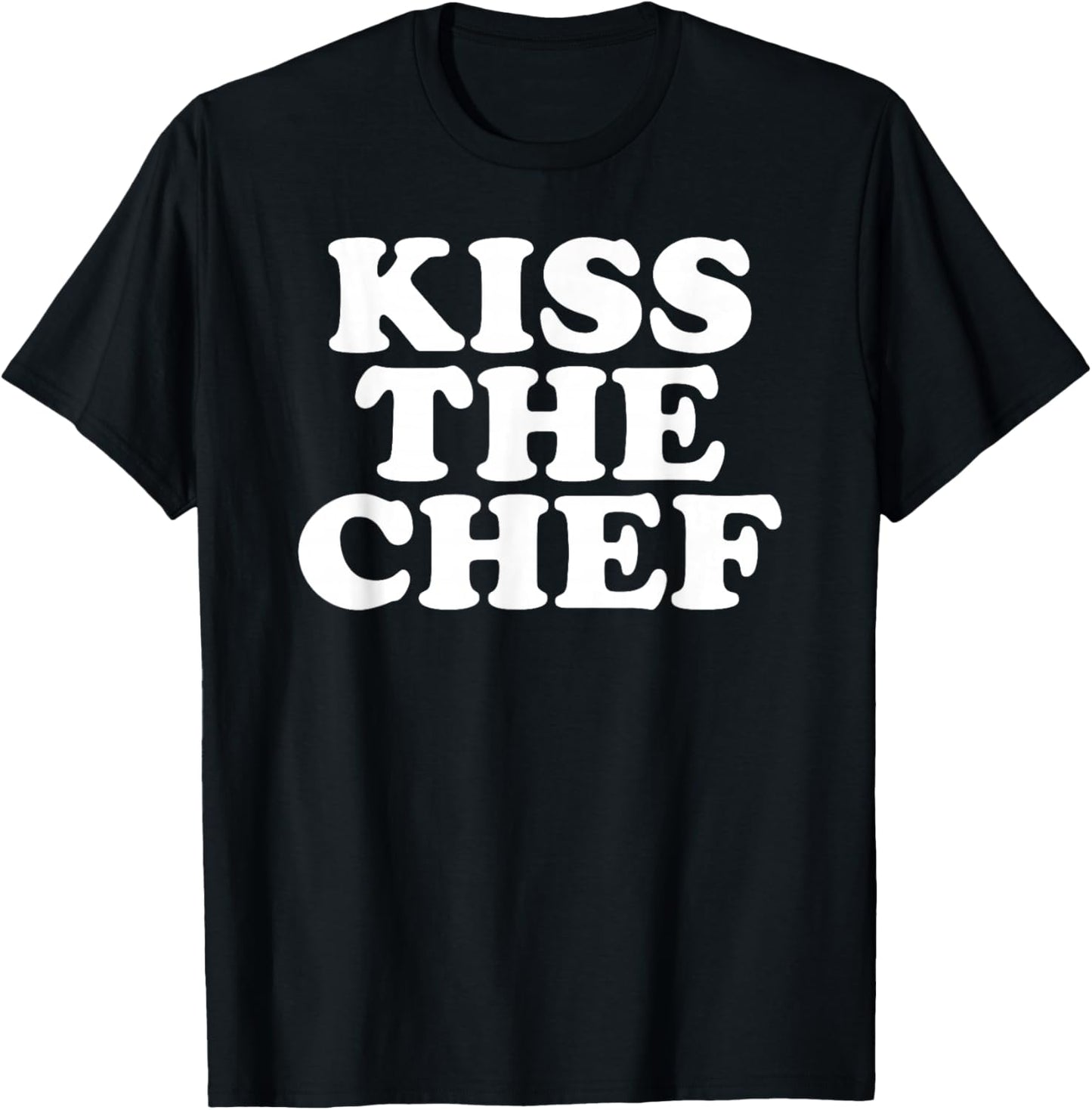 Kiss the Chef T-Shirt - T-Shirt | Black