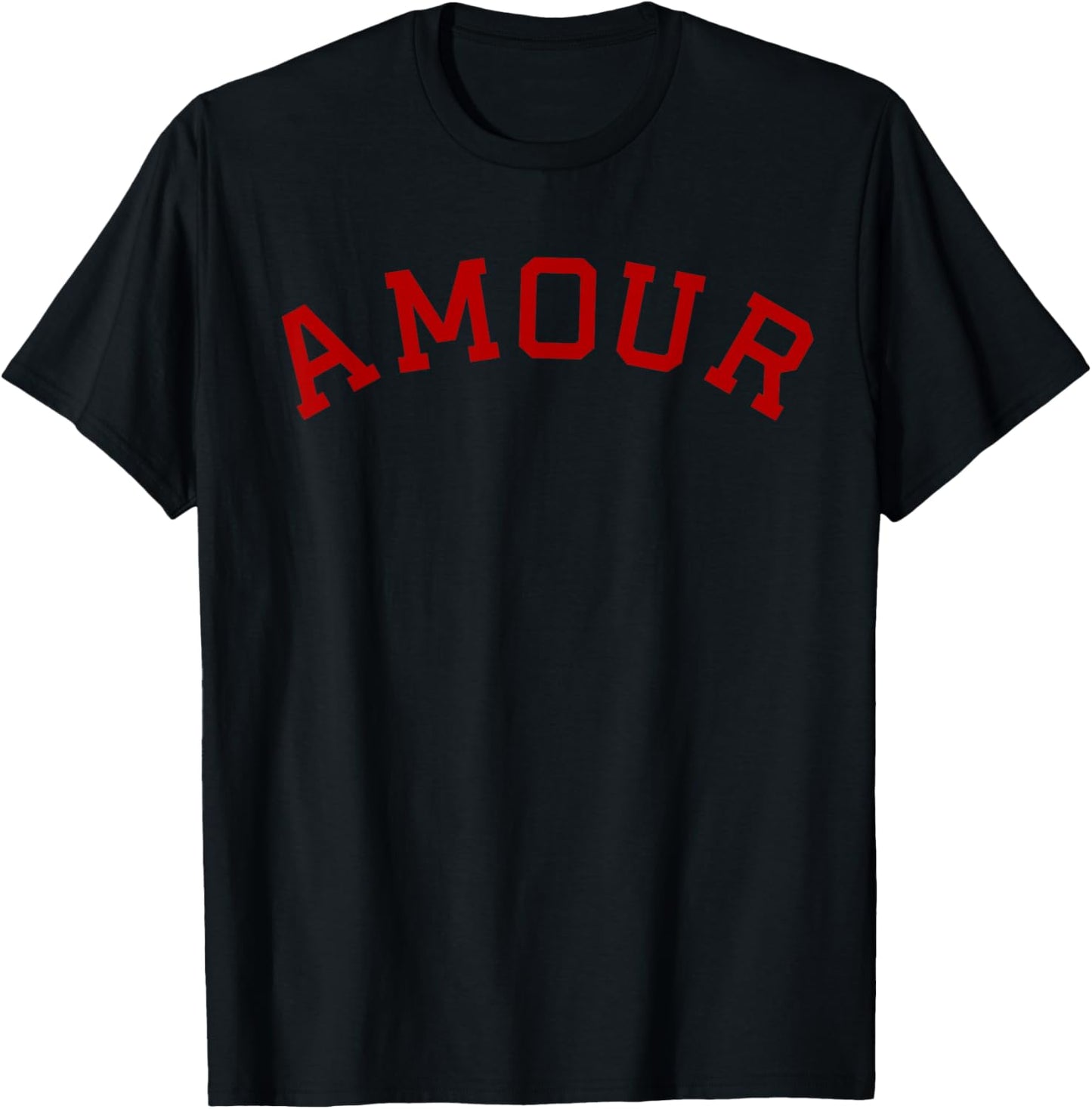 Amour French Love - Paris France Travel T-Shirt - T-Shirt | Black