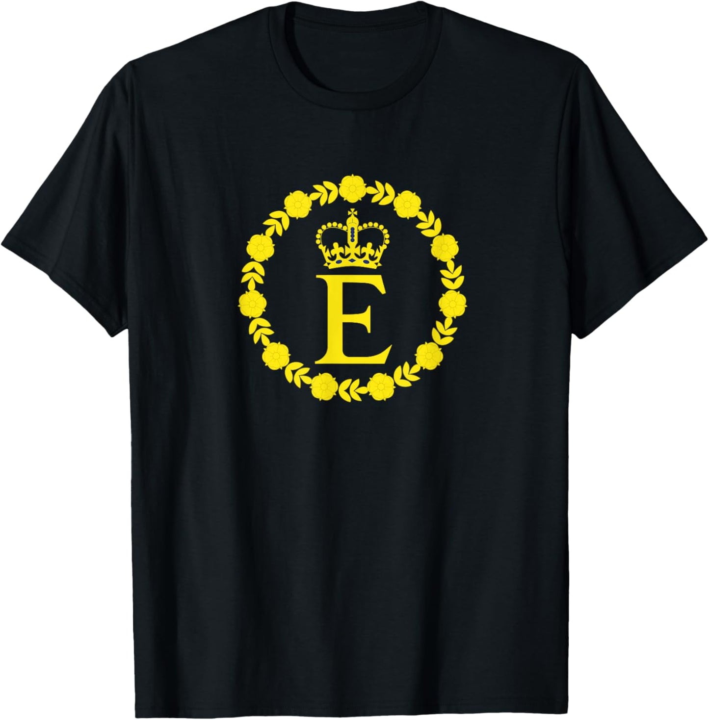 Elizabeth II Flag Queen British Crown Platinum Anniversary T-Shirt - T-Shirt | Black