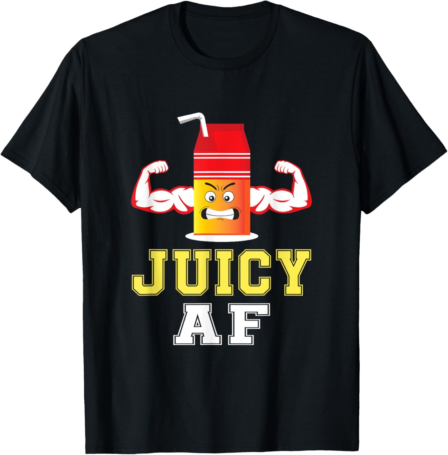 Juicy AF Juice Box Gym Fitness Shirt T-Shirt - T-Shirt | Black