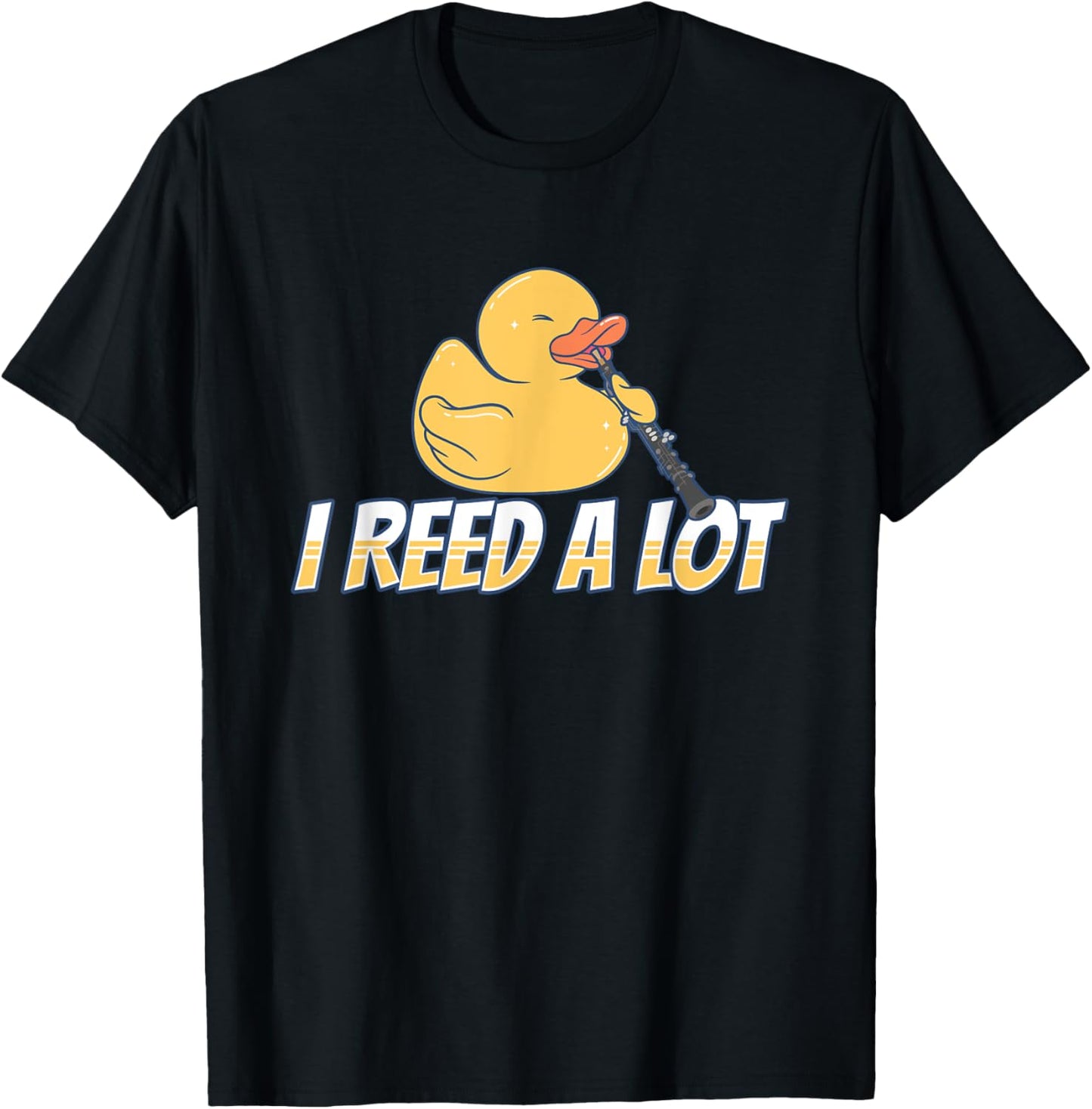 Funny Oboist Music Orchestra Oboe Player Duckling T-Shirt - T-Shirt | Black