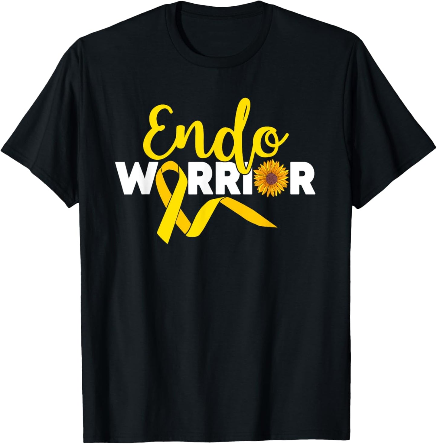 Endo Warrior Endometrium Endometriosis Awareness T-Shirt - T-Shirt | Black