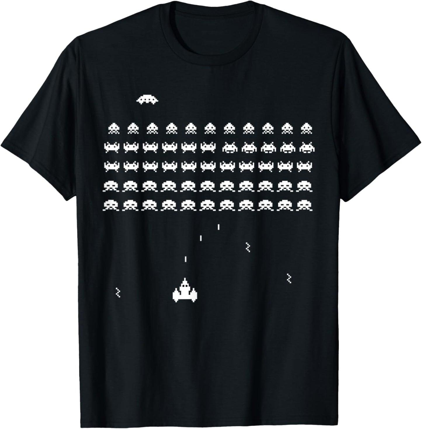 Retro Vintage video game space shooter arcade T-Shirt - T-Shirt | Black
