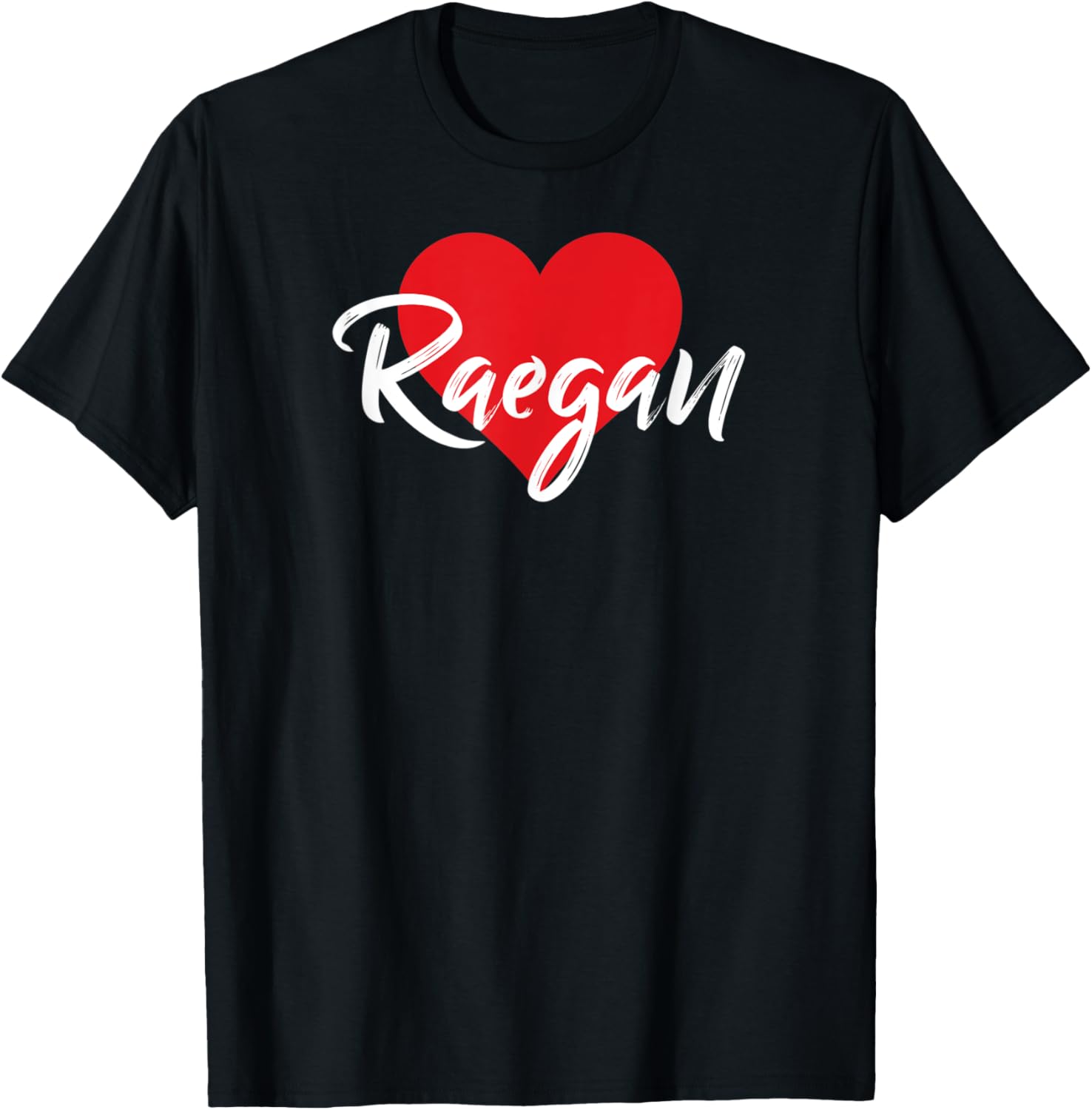 I Love Raegan First Name I Heart Named T-Shirt - T-Shirt | Black