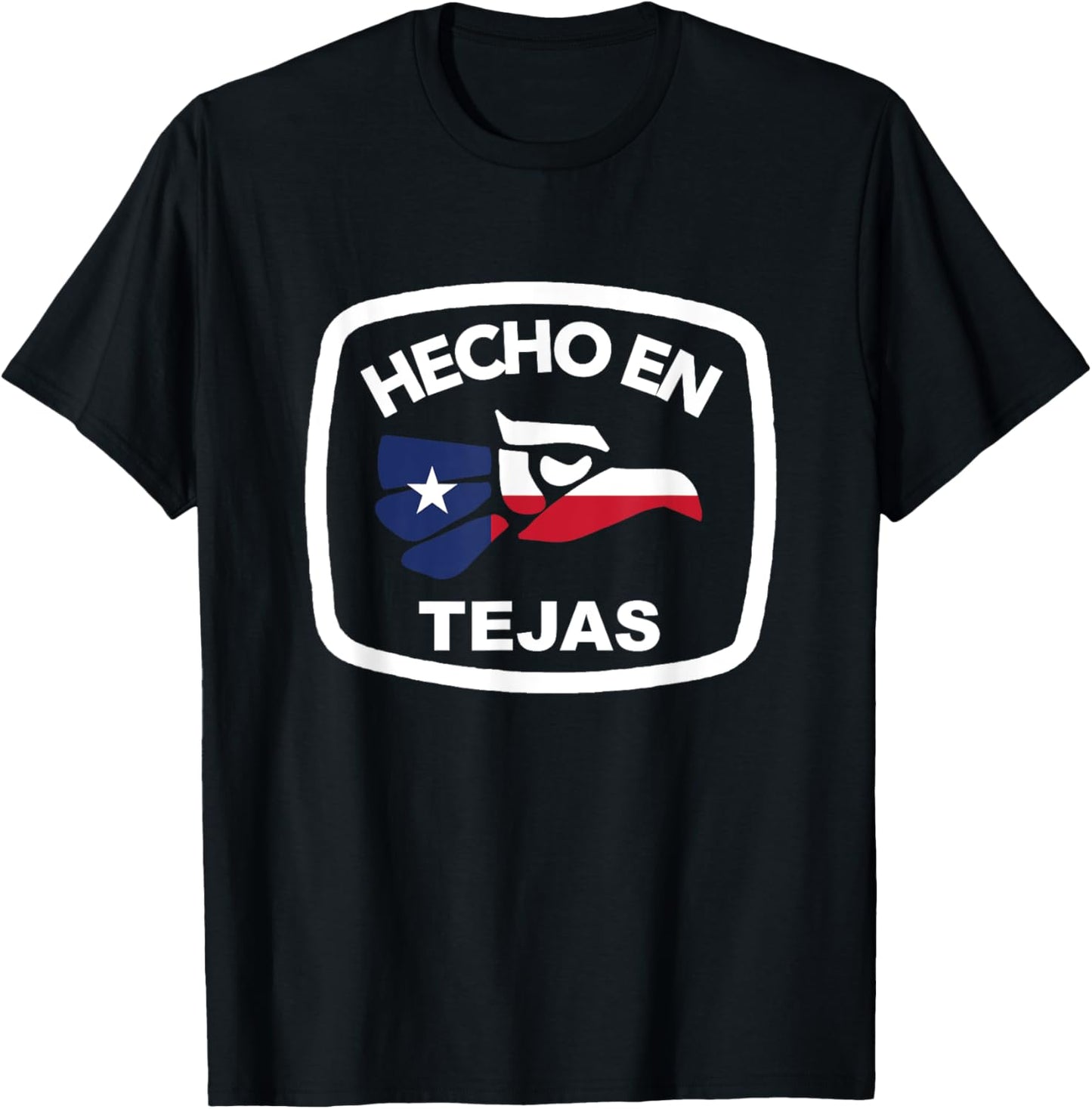 Texas Mexican Roots Mexico Ancestry Heritage Hecho en Tejas T-Shirt - T-Shirt | Black