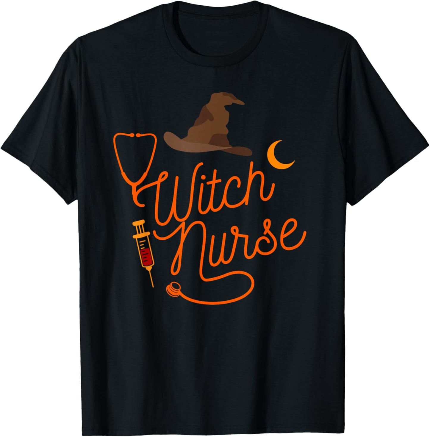 I'm the Nurse Witch - RN and ER Nurse Halloween T-Shirt - T-Shirt | Black