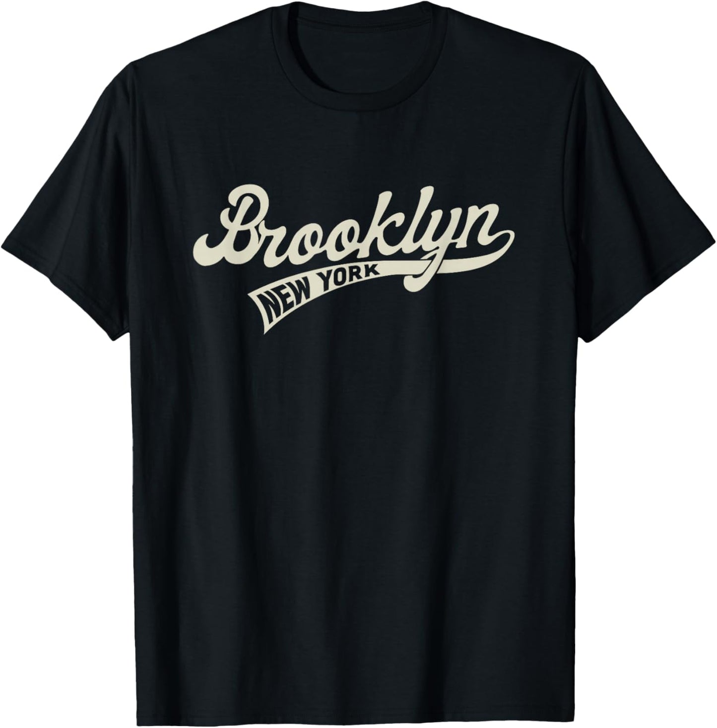 Vintage Baseball Style Brooklyn & Women T-Shirt - T-Shirt | Black