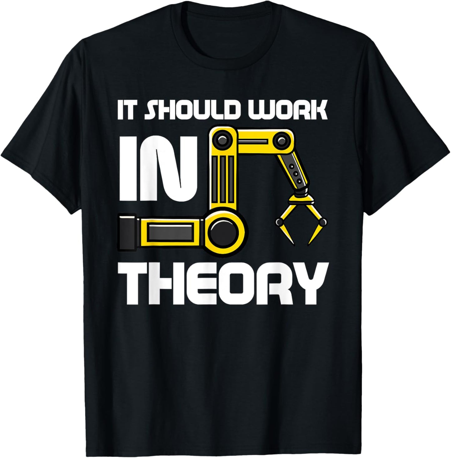 Robotics Engineer Robot Lover Roboticist Engineering Science T-Shirt - T-Shirt | Black