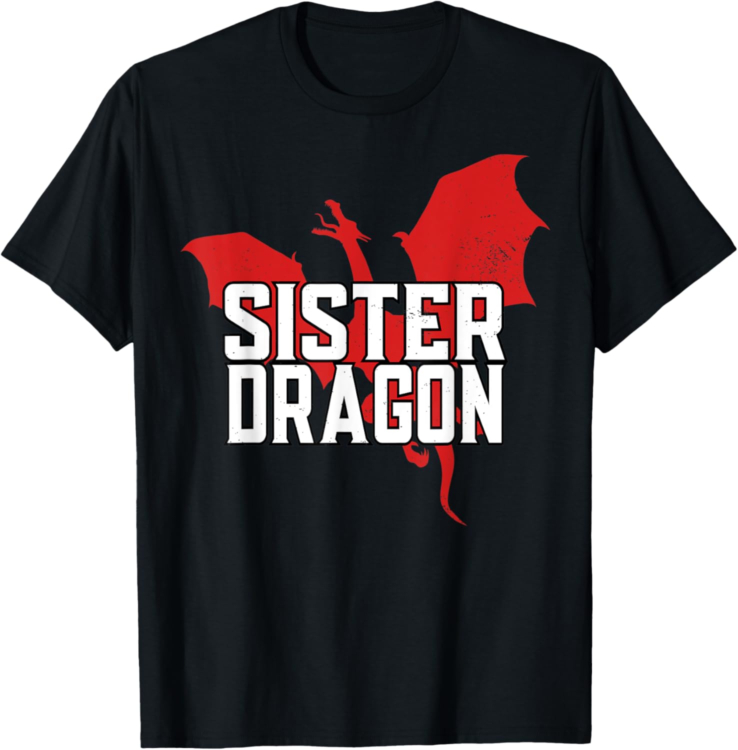 Sister Dragon Lover T-Shirt - T-Shirt | Black