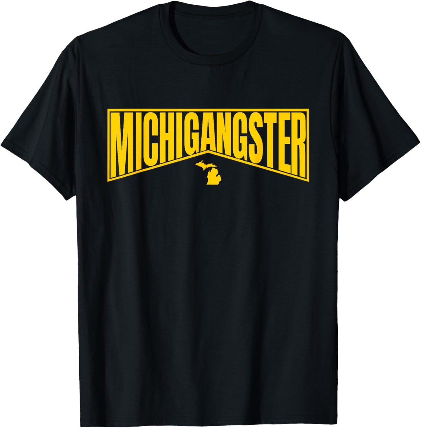 Michigan Pride UP Michiganian Michigangster T-Shirt - T-Shirt | Black
