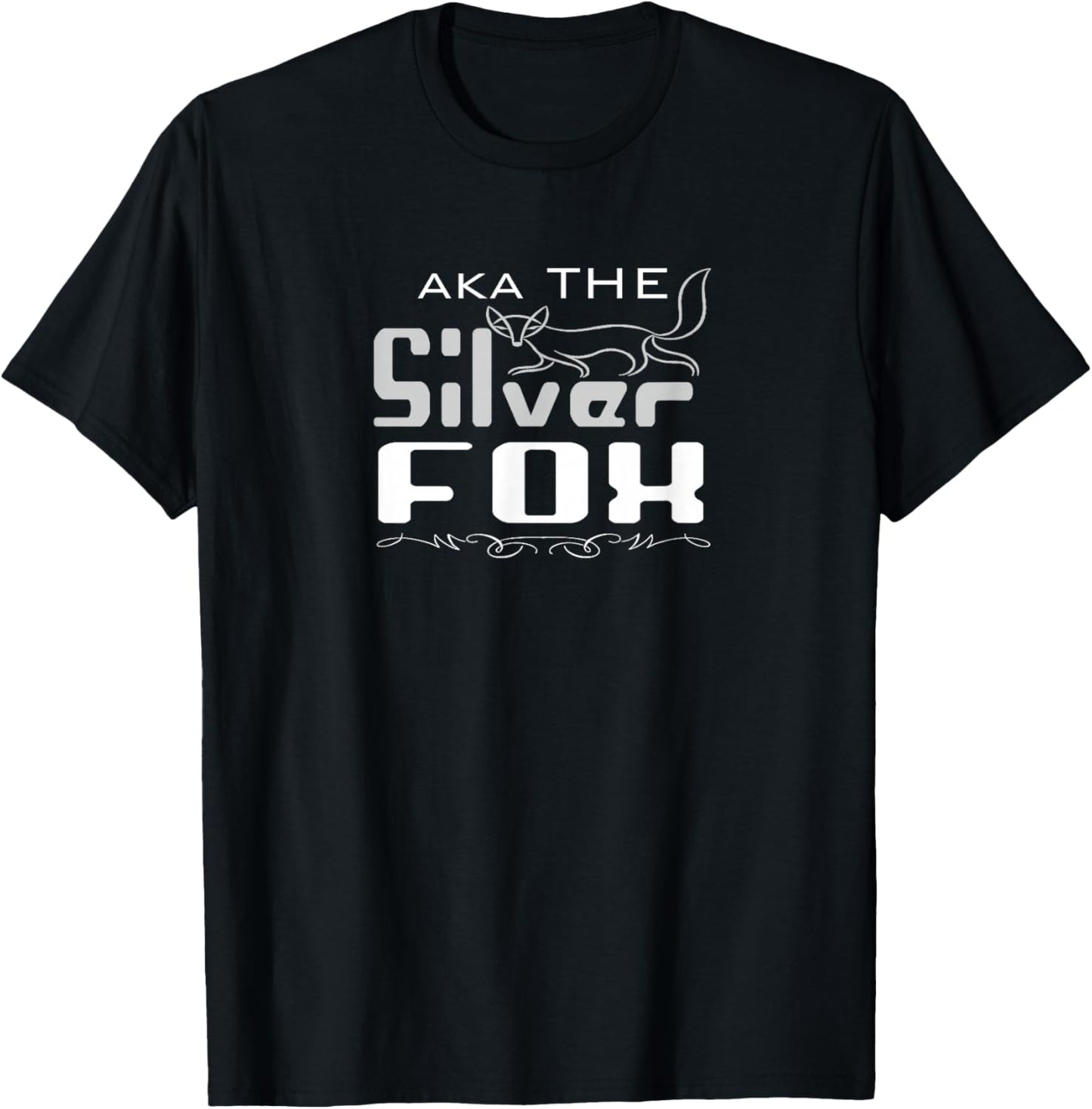 aka The Silver Fox For Seniors & Boomers T-Shirt - T-Shirt | Black