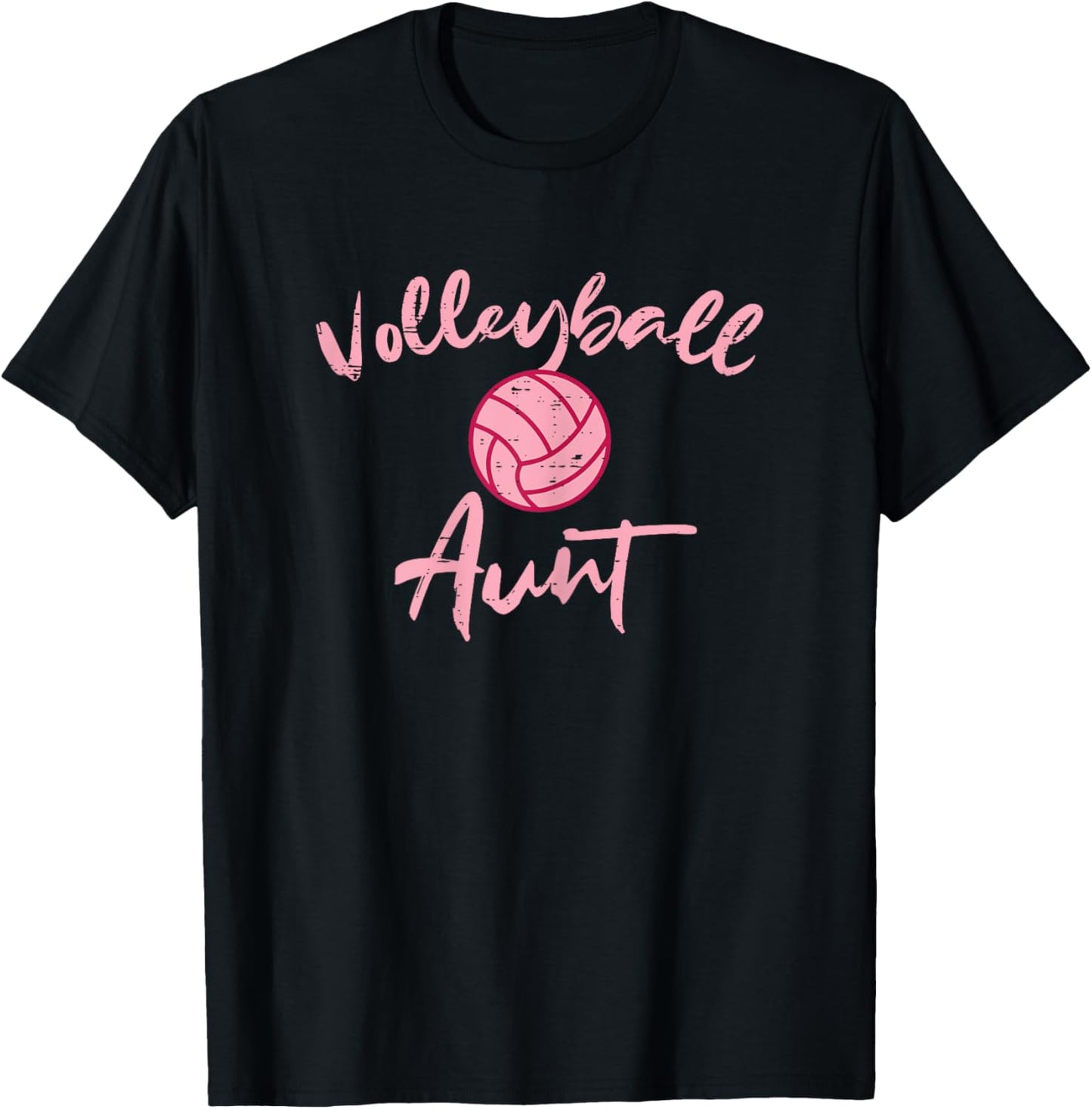 Volleyball Aunt Cute Mothers Day Sports Aunty Auntie Women T-Shirt - T-Shirt | Black