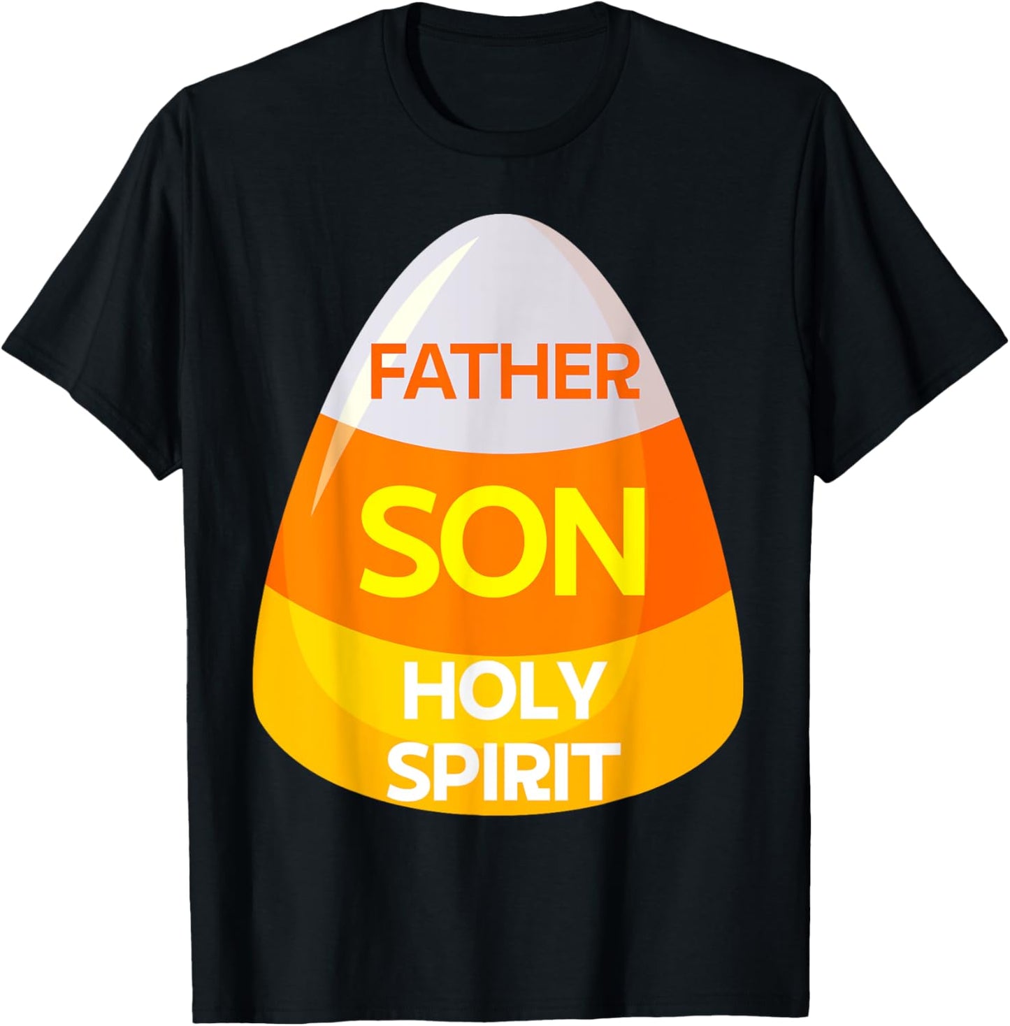 Jesus Christian Trinity Candy Corn Costume Halloween Candy T-Shirt - T-Shirt | Black