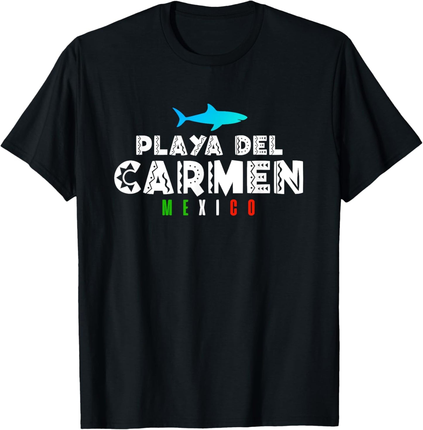 Playa Del Carmen Mexico Vacation Souvenir Gift T-Shirt - T-Shirt | Black
