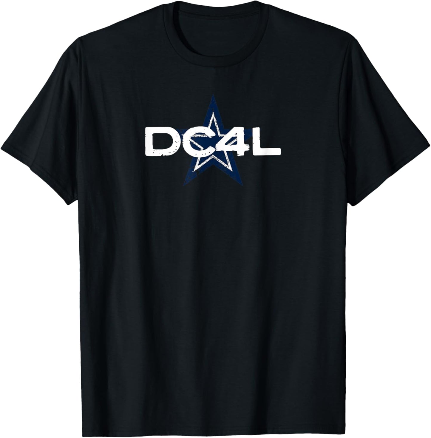 Simple “Cowboys DC4L” Graphic T-Shirt - T-Shirt | Black