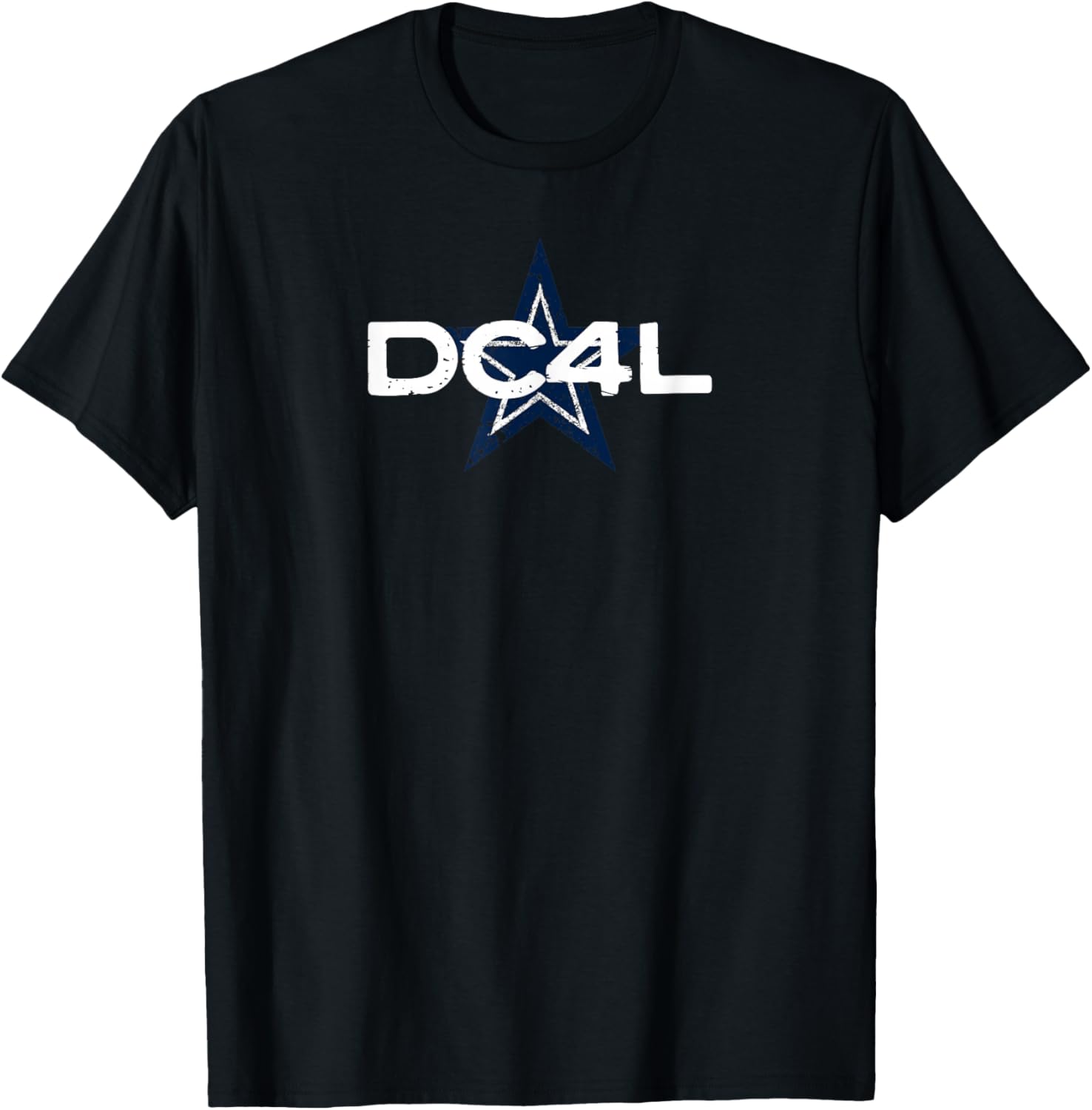 Simple “Cowboys DC4L” Graphic T-Shirt - T-Shirt | Black