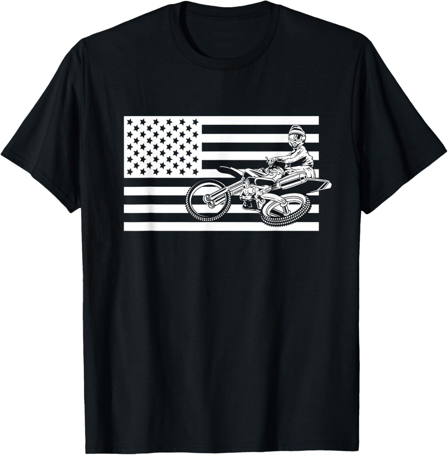 Motocross Dirt Bike Apparel - Dirt Bike Motocross T-Shirt - T-Shirt | Black