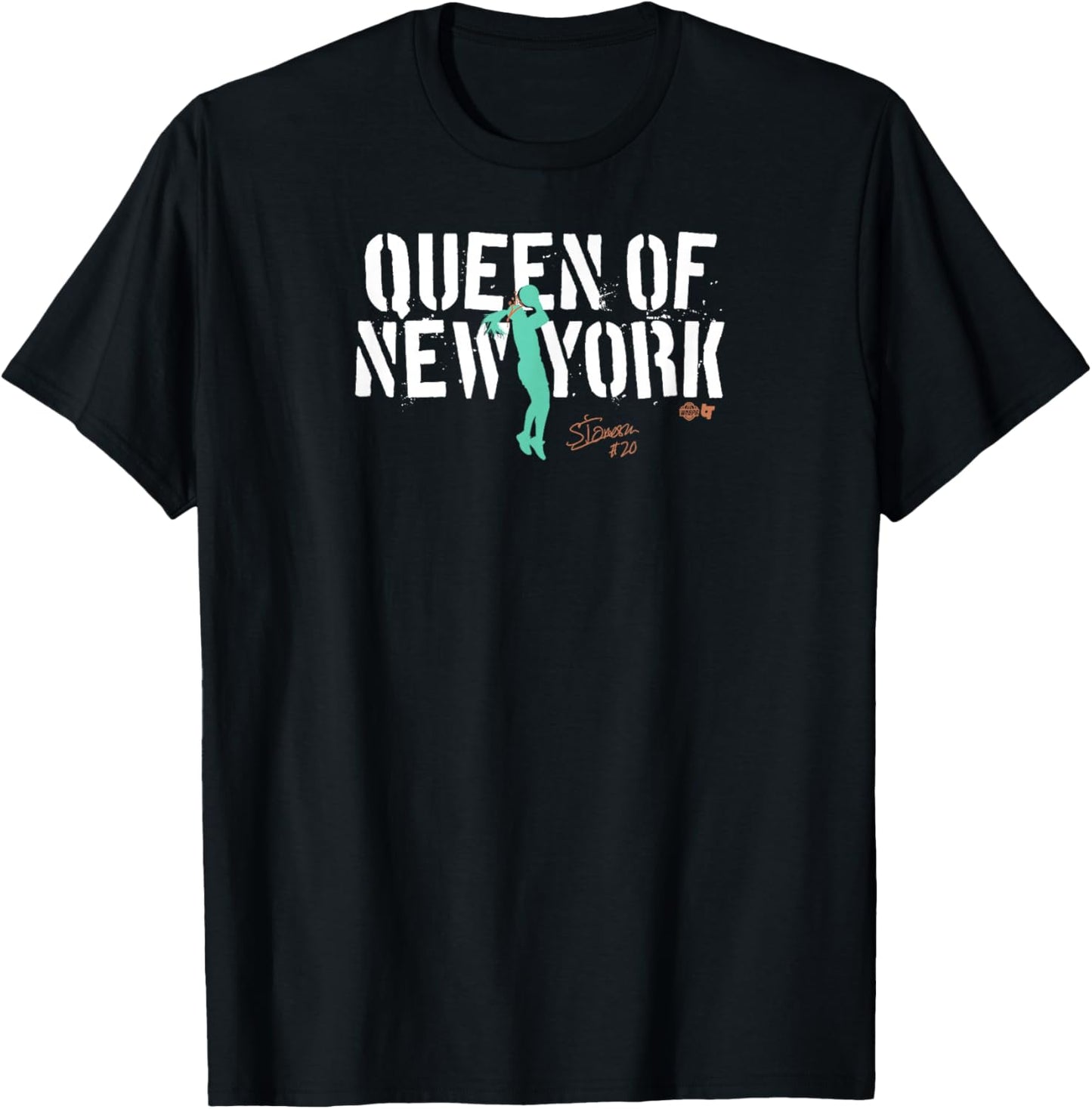 Sabrina Ionescu - Queen of NY Basketball - WNBA Players Assn T-Shirt - T-Shirt | Black