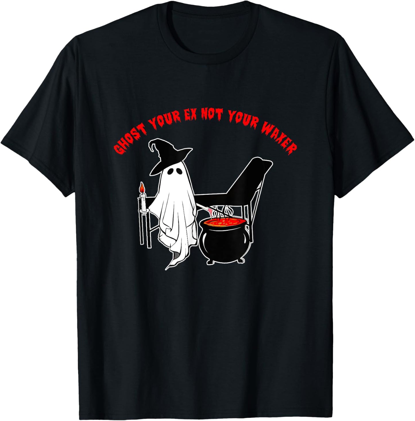 Ghost Your Ex Not Your Waxer Apparel T-Shirt - T-Shirt | Black