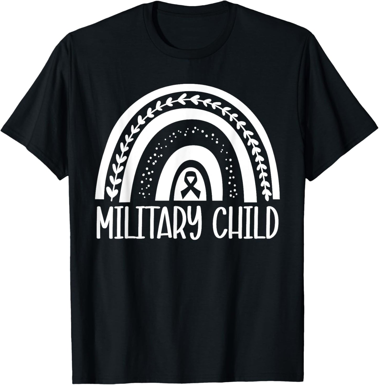 Purple Up For Kids Military Child Month Army Soldier Veteran T-Shirt - T-Shirt | Black