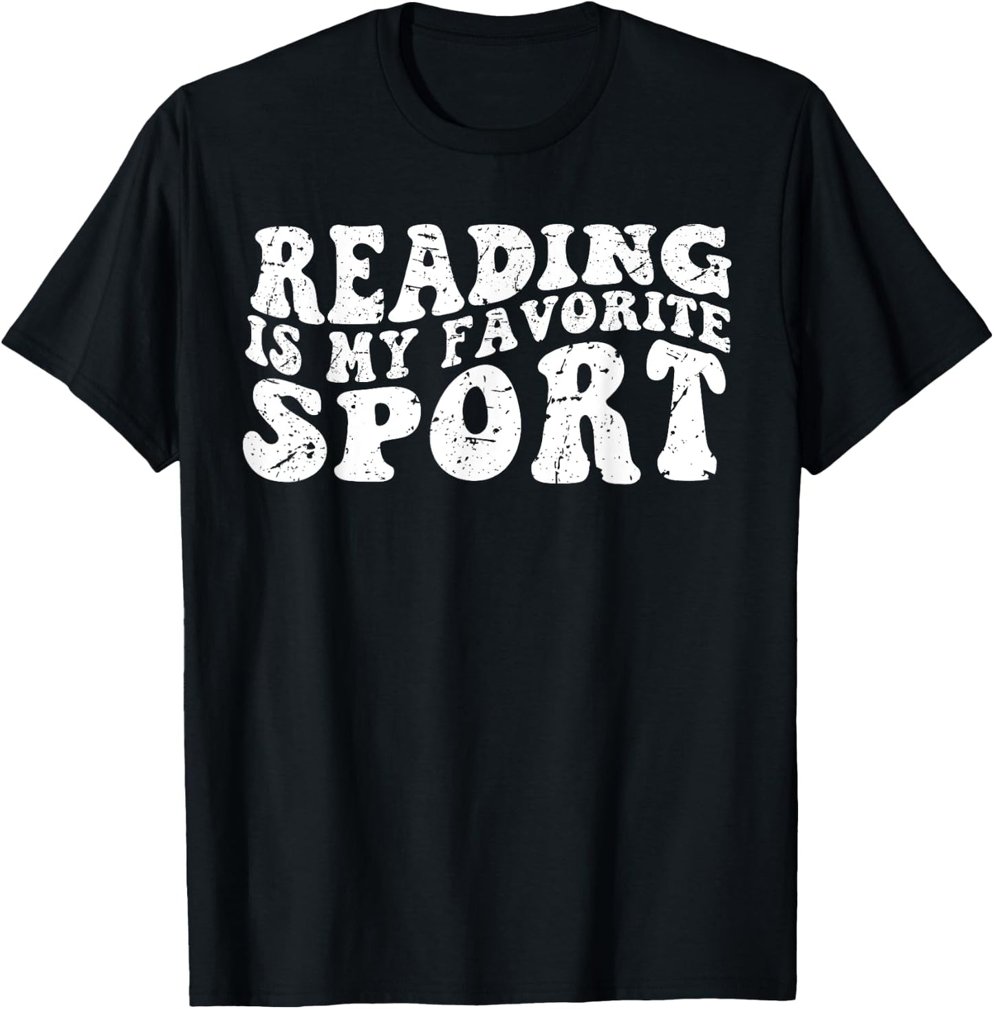 Reading Is My Favorite Sport Basketball grovy T-Shirt - T-Shirt | Black
