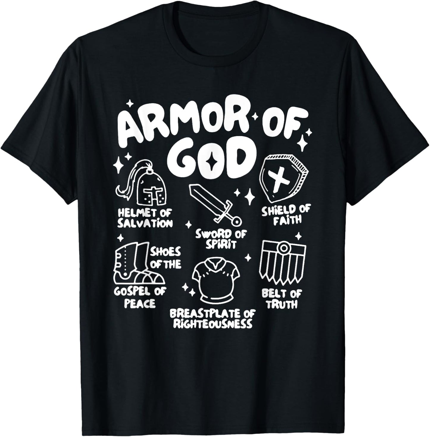 Put On The Full Armor Of God Kid T-Shirt - T-Shirt | Black