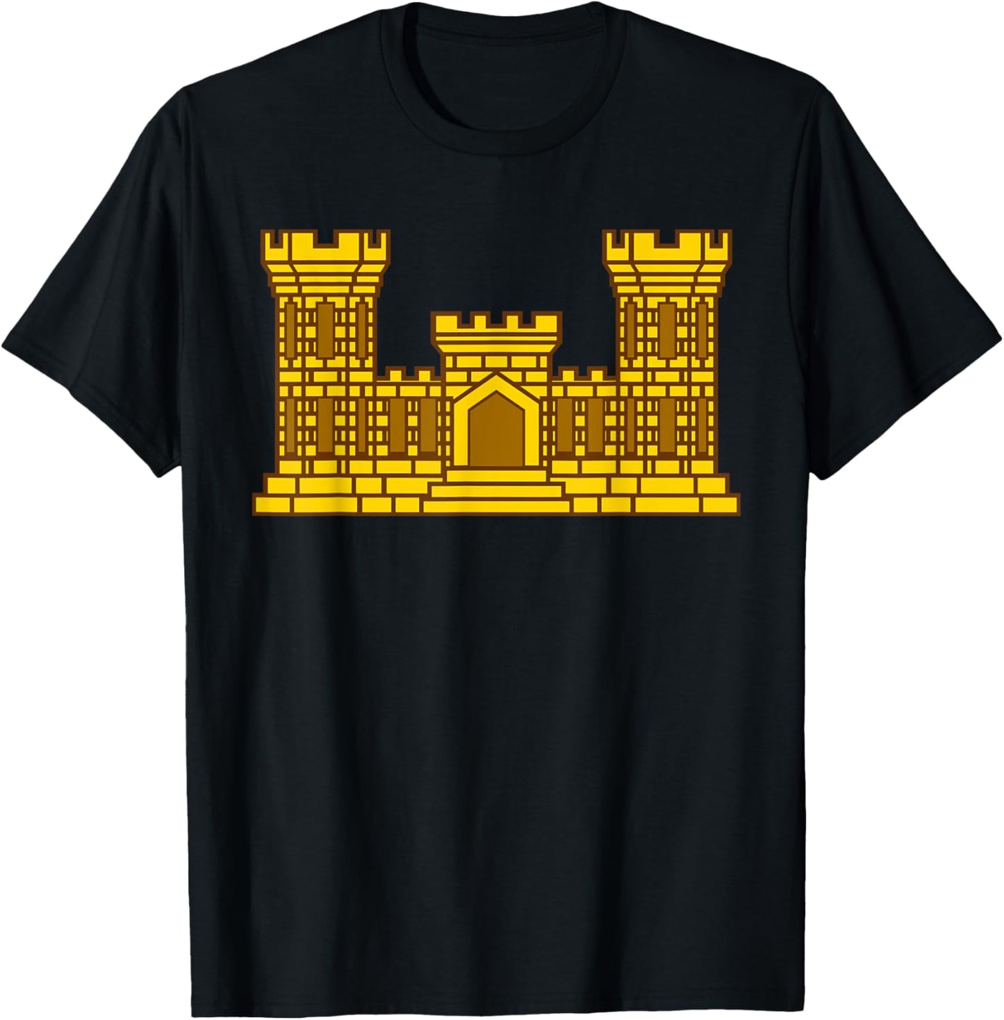 US Army Engineer Branch (EN) - Corps of Engineers - 12B T-Shirt - T-Shirt | Black