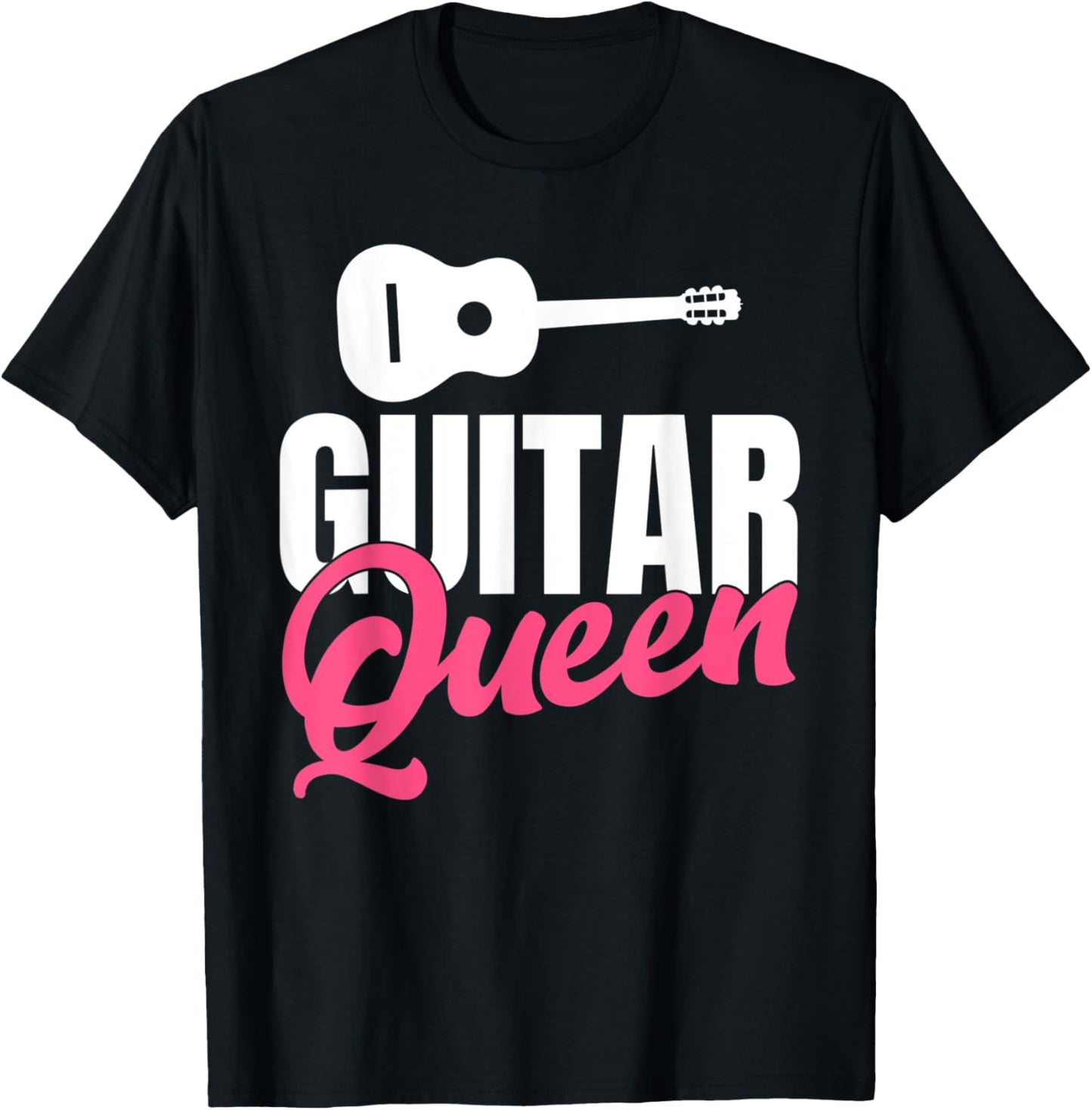 Guitar Queen Music Instrument Guitar Player T-Shirt - T-Shirt | Black