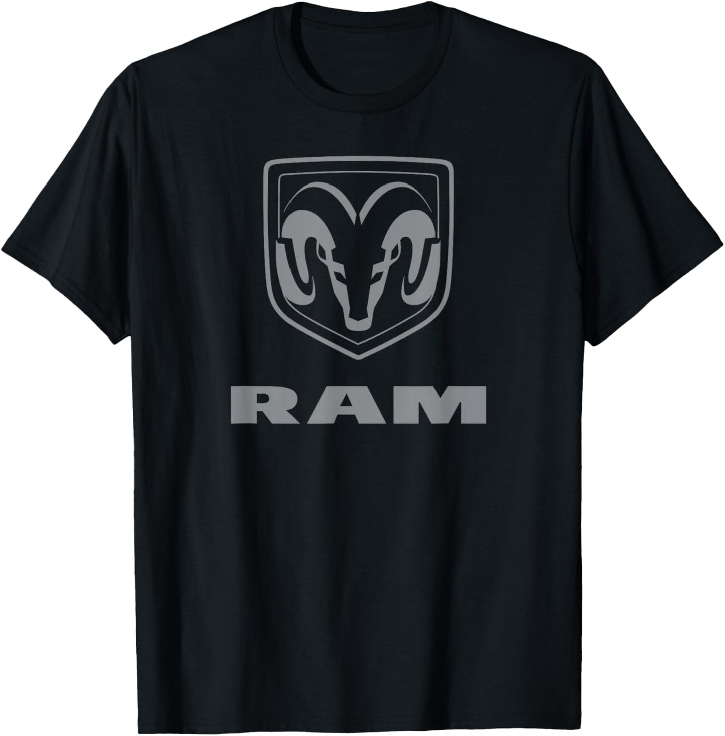 Ram Trucks Grey Logo T-Shirt - T-Shirt | Black