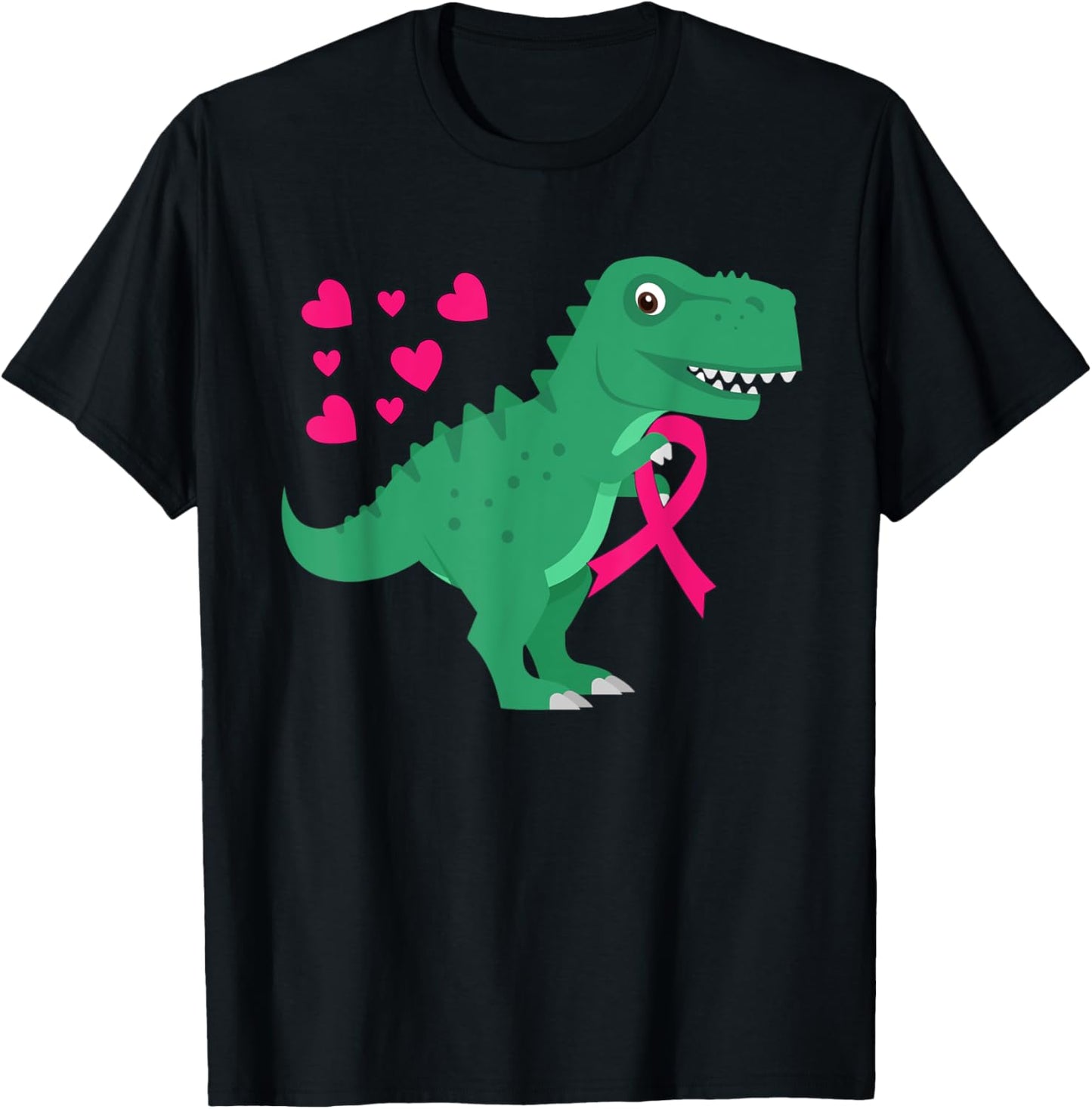 Breast Cancer Awareness Toddler Pink Ribbon Kids Youth Teen T-Shirt - T-Shirt | Black