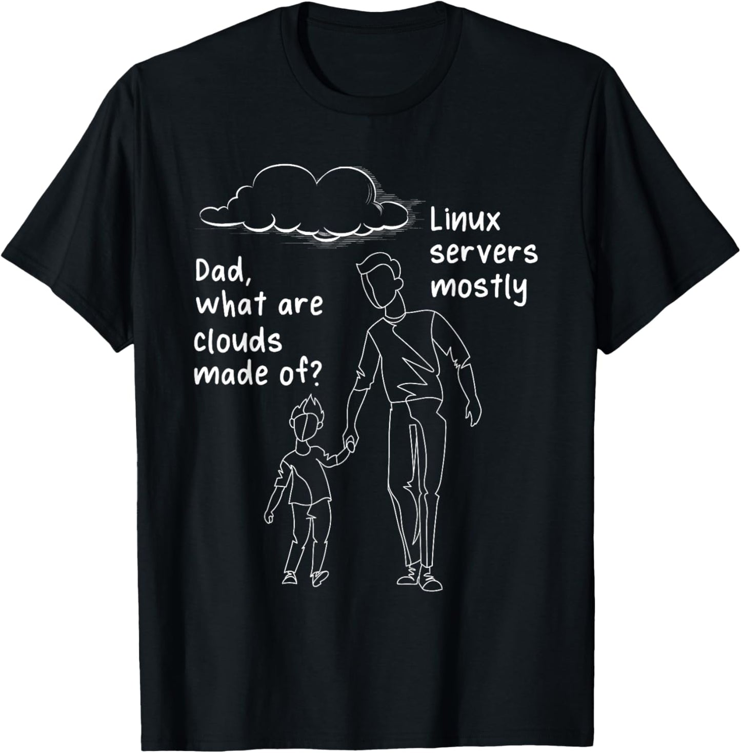 What Are Clouds Made Of - Computer Science Programmer Coder T-Shirt - T-Shirt | Black