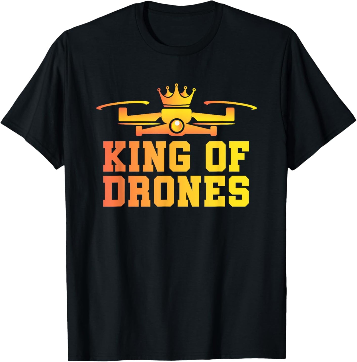 Drone Pilot - Aviator Flying RC Quadcopter King Of Drones T-Shirt - T-Shirt | Black