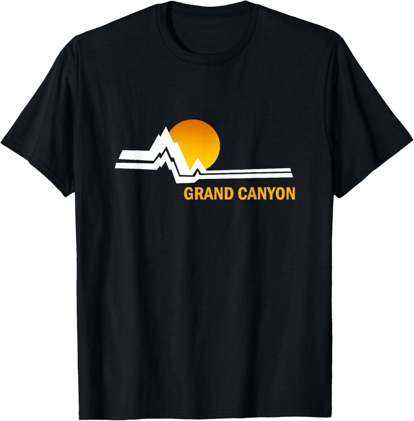 Grand Canyon National Park Mountain Sunset T-Shirt - T-Shirt | Black