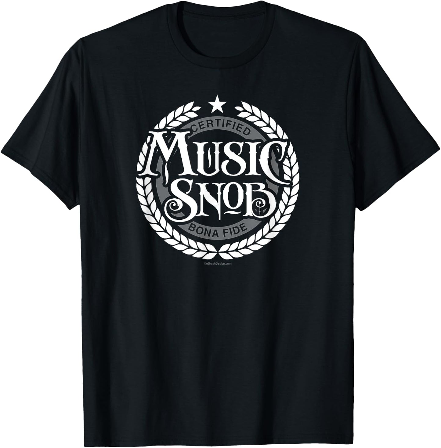 Music Snob - funny music lover T-Shirt - T-Shirt | Black