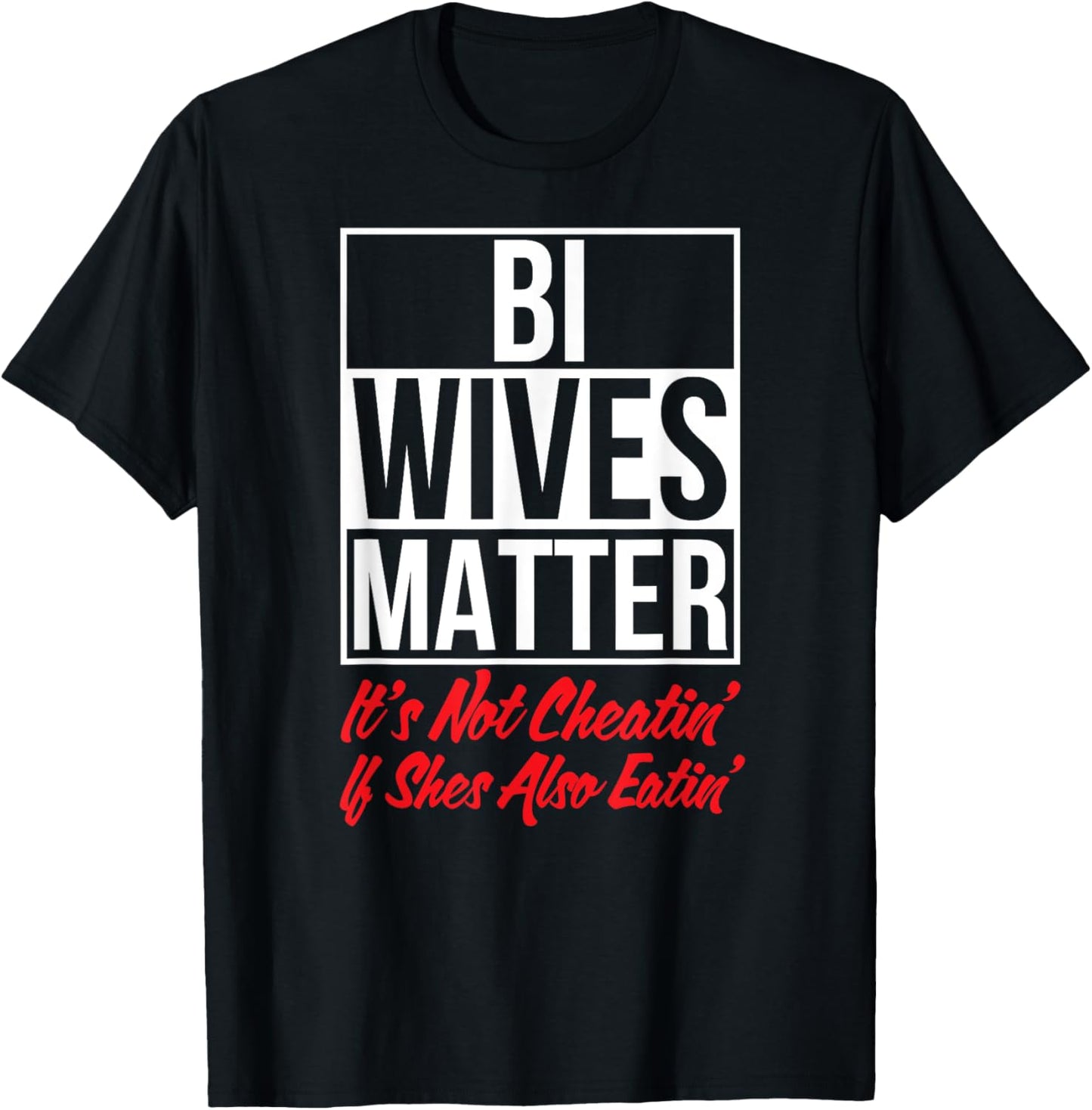 Bi Funny Adult Humor Sex Swinger T-Shirt - T-Shirt | Black