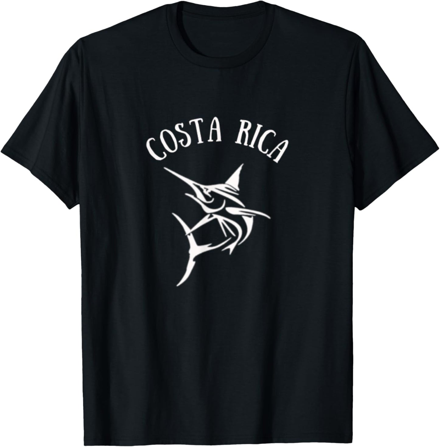 Costa Rica Deep Sea Fishing Jumping Marlin T-Shirt - T-Shirt | Black