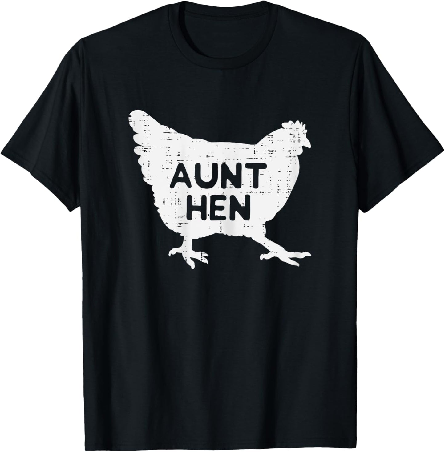 Aunt Hen Chicken Mothers Day Farm Farmer Aunty Auntie Women T-Shirt - T-Shirt | Black