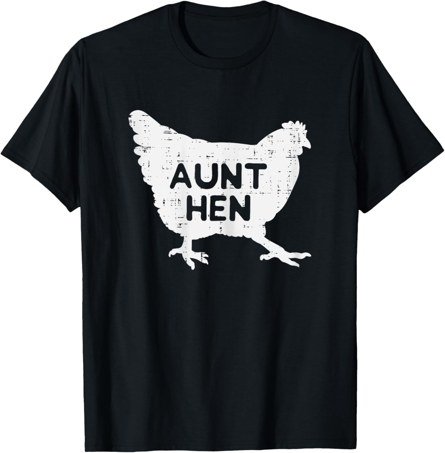 Aunt Hen Chicken Mothers Day Farm Farmer Aunty Auntie Women T-Shirt - T-Shirt | Black