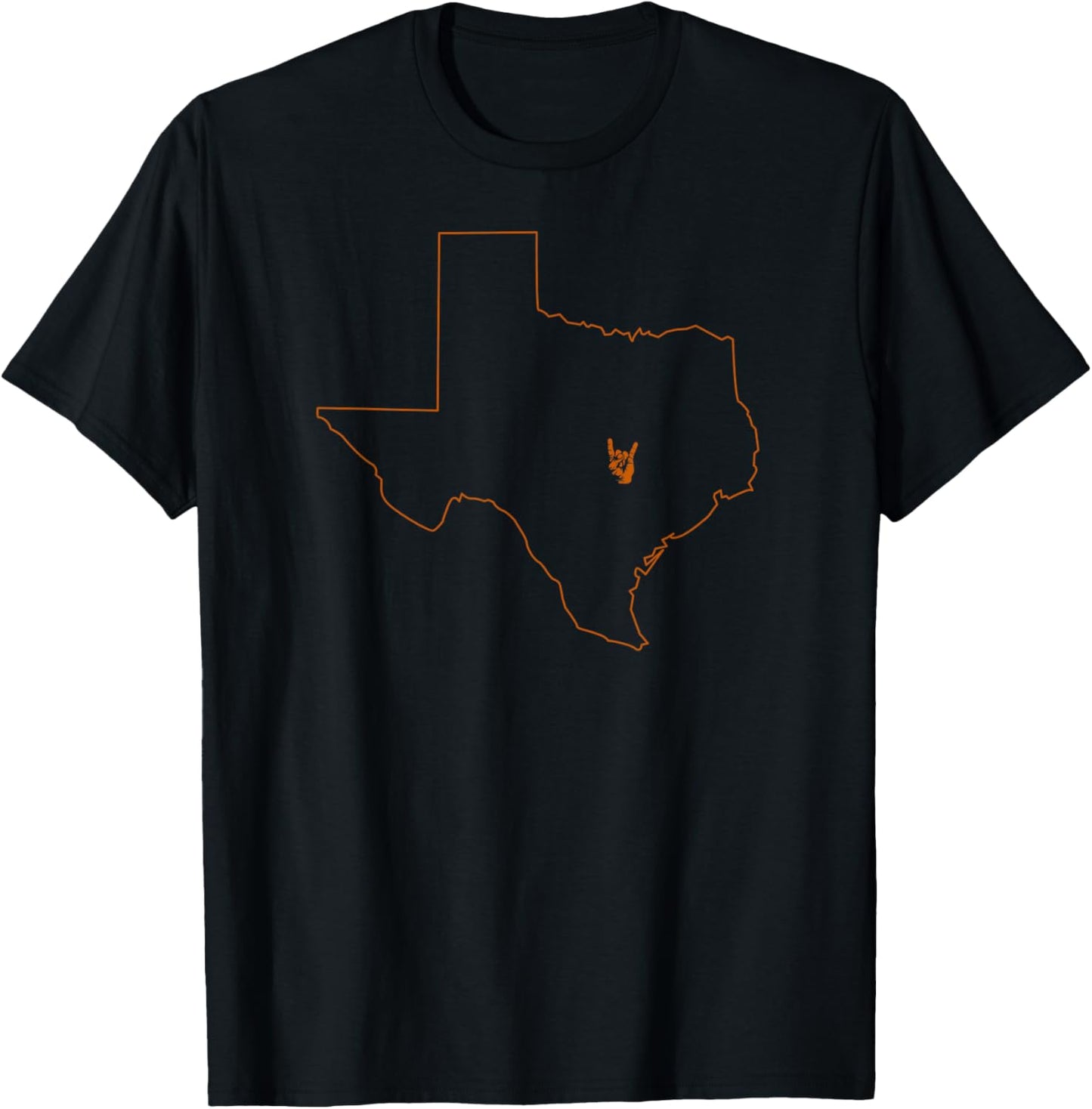 Texas Pride Hook Em Minimal Austin Men's, Women T-Shirt - T-Shirt | Black