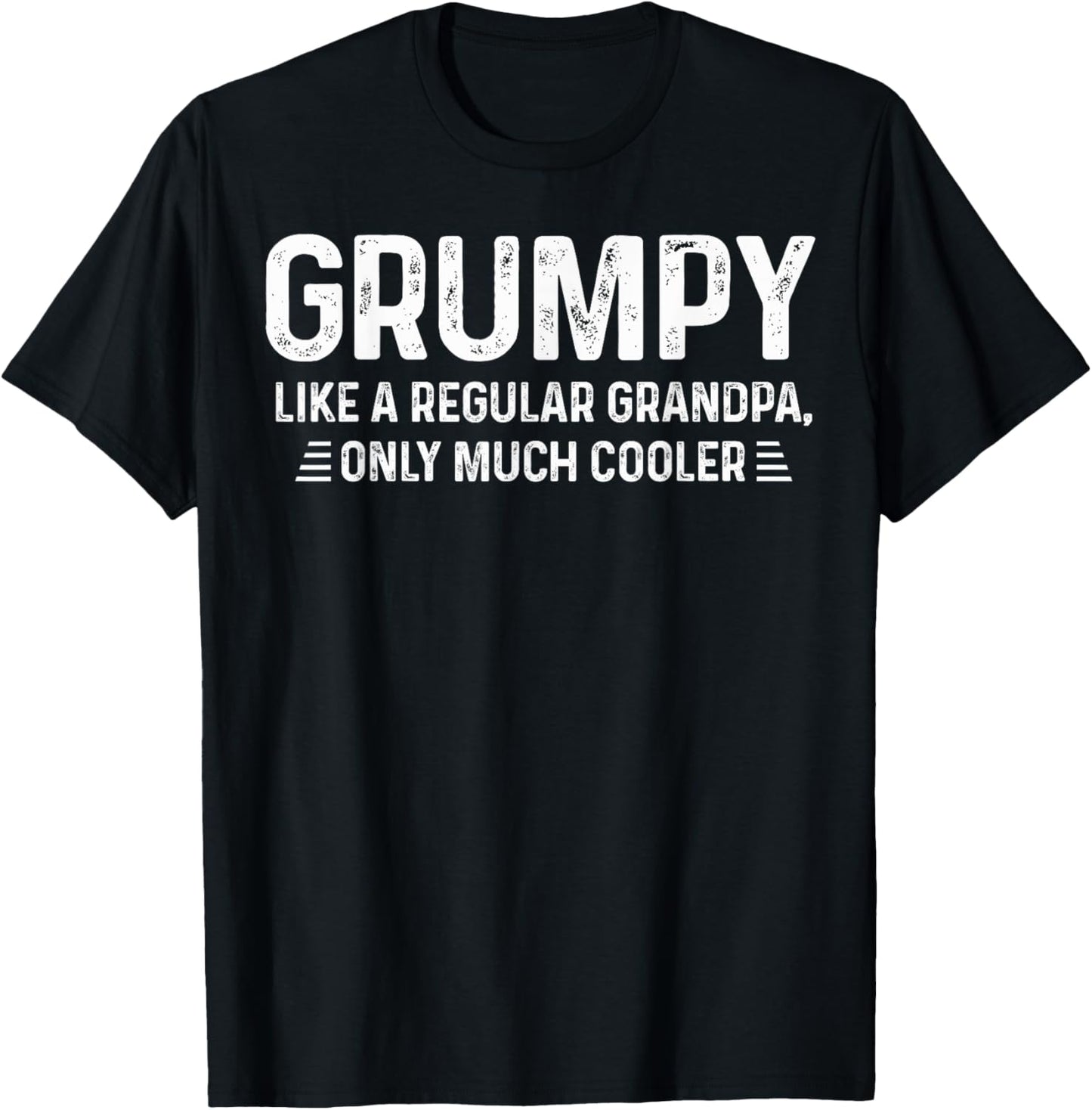 Grumpy Definition Like A Regular Grandpa Only Cooler T-Shirt - T-Shirt | Black