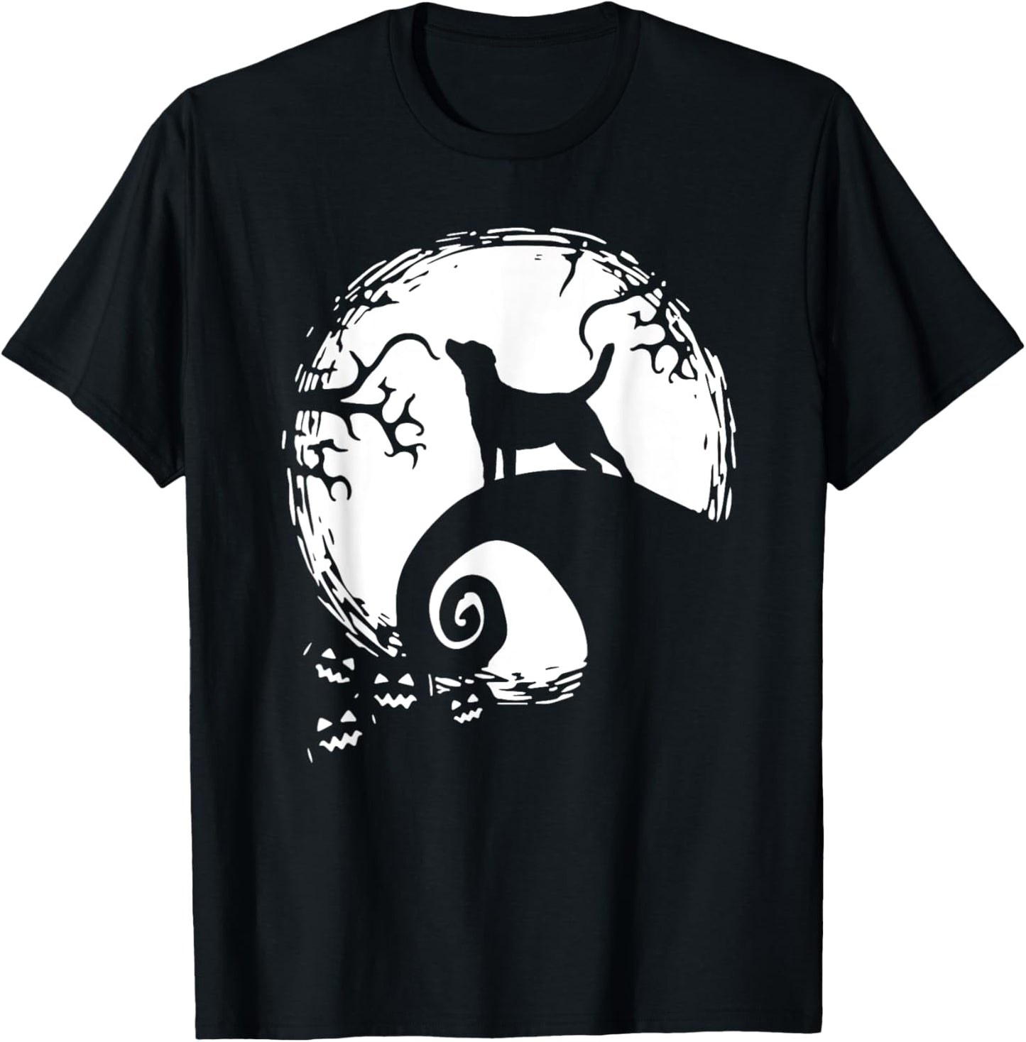 Labrador Retriever And Moon Halloween T-Shirt - T-Shirt | Black