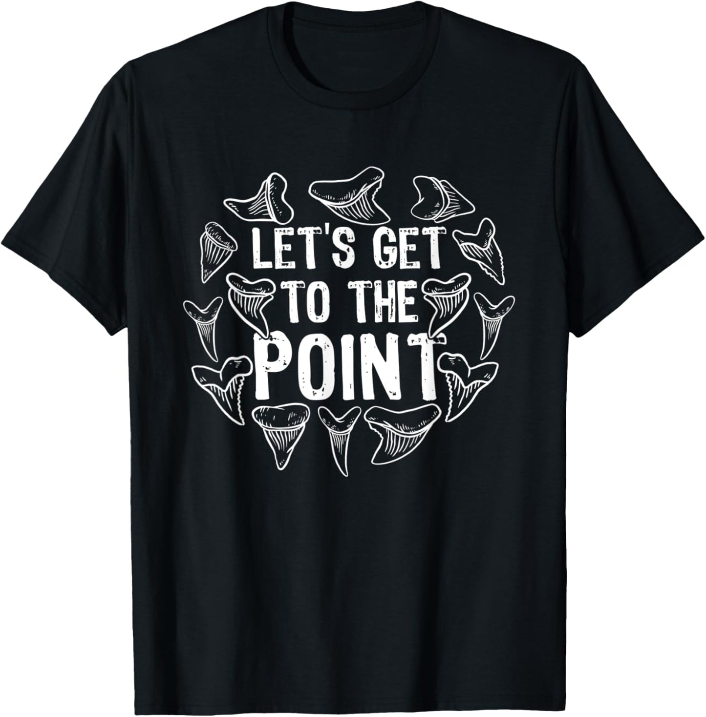 Fossil Shark Teeth Collecting Fossil Hunter Paleontologist T-Shirt - T-Shirt | Black