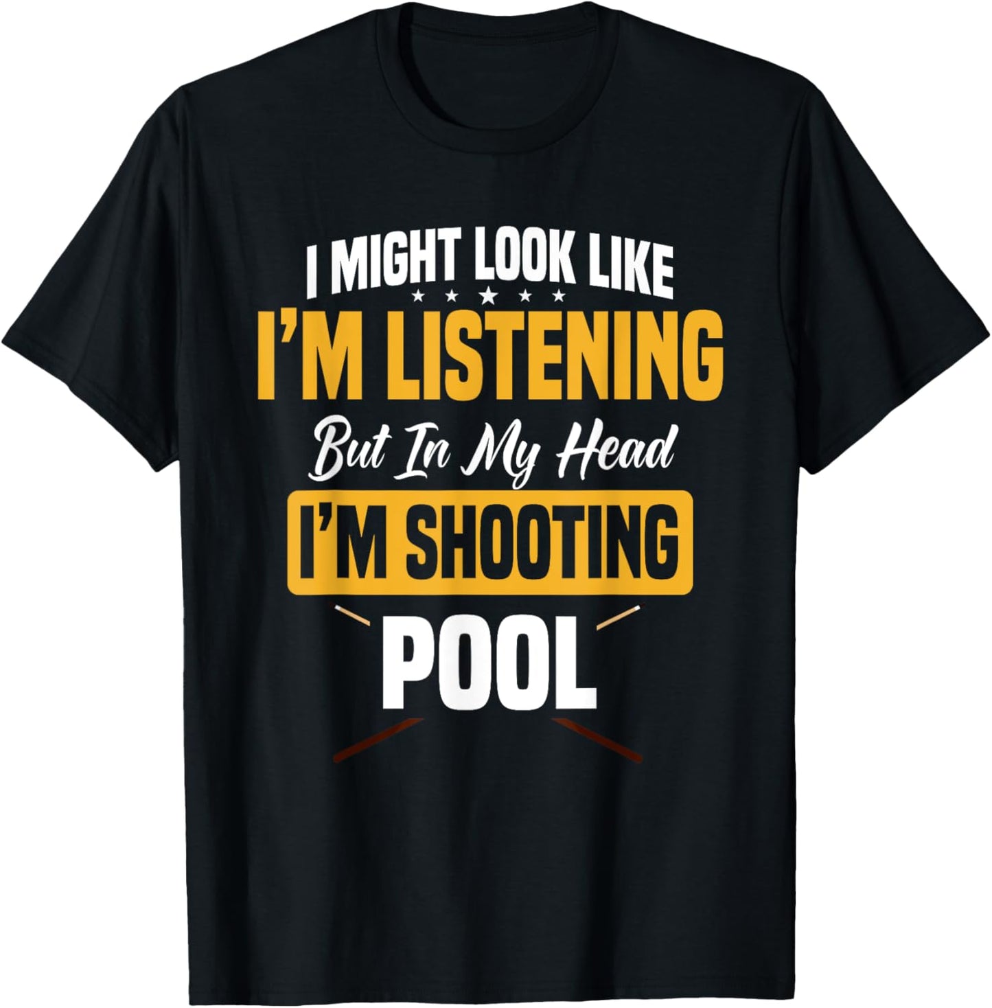 Billiards Player Pool Table Snooker Pyramid Billiard Stick T-Shirt - T-Shirt | Black