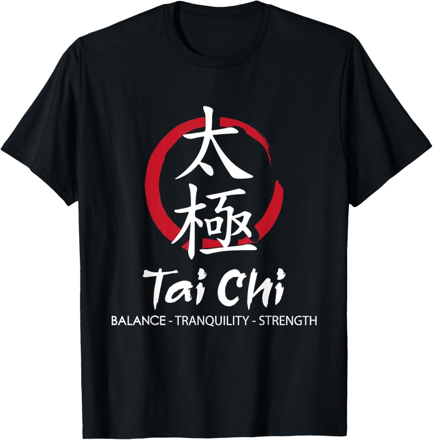 Tai Chi - Body Mind Wellness Spiritual Yin Yang Martial Arts T-Shirt - T-Shirt | Black