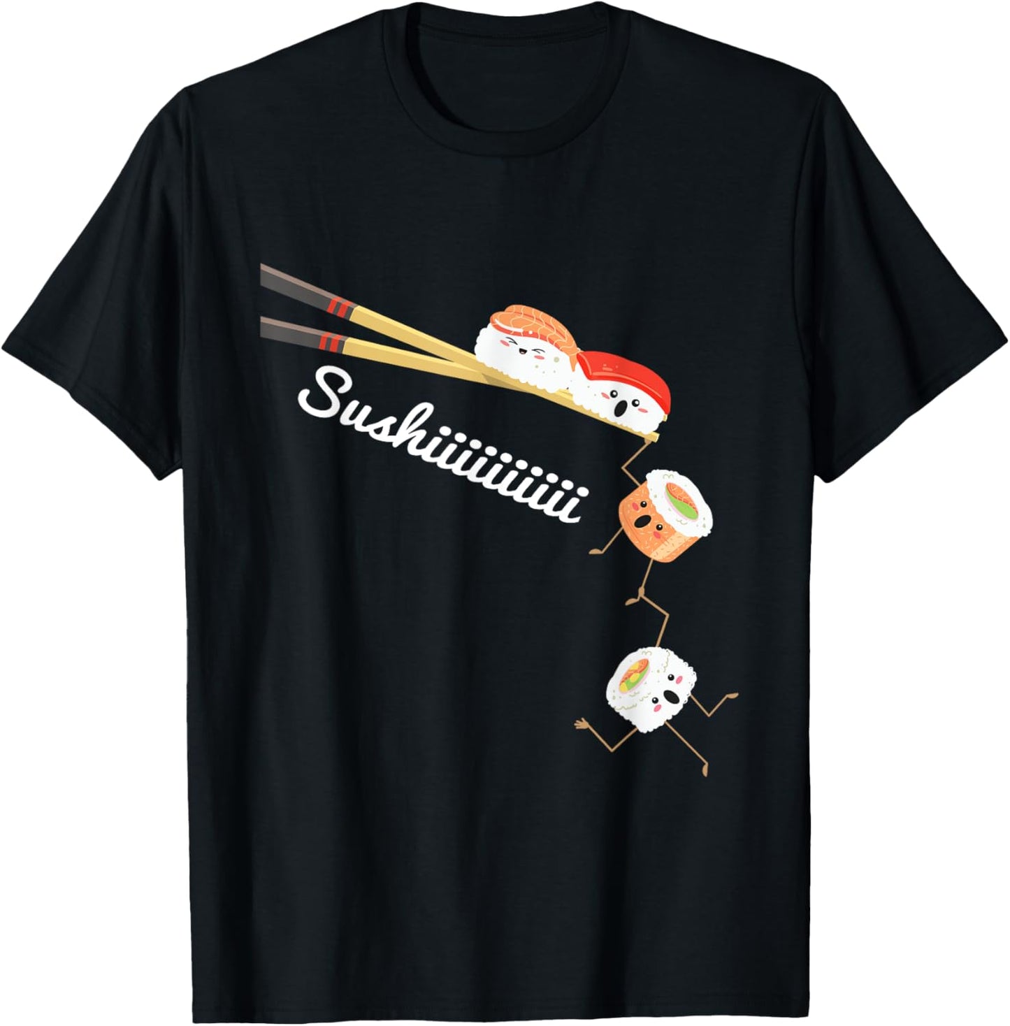 Sushi Lover Japan Lover Japanese Cuisine Chef Foodie T-Shirt - T-Shirt | Black